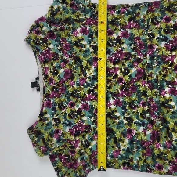 J. Jill Wearever Collection Rayon Stretch Floral Print Long Sleeve Shift Dress - Picture 13 of 16